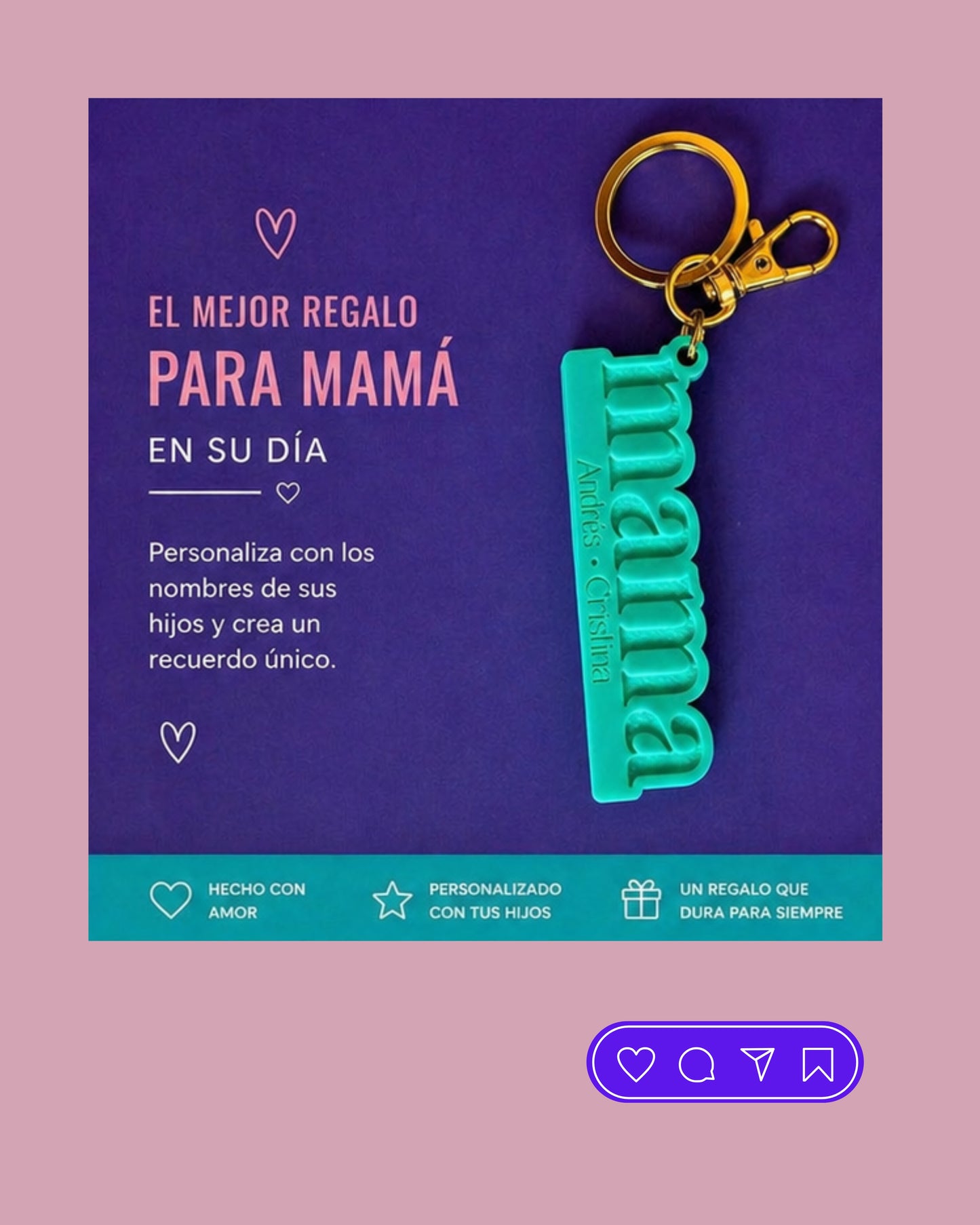 Mama Custiom Keychain